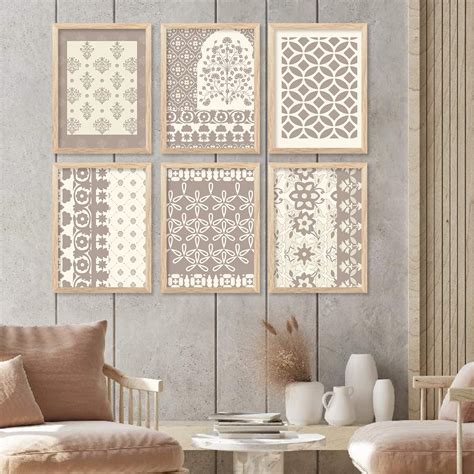 Traditional Indian Madhubani Prints with Frame for Home Living Room ...