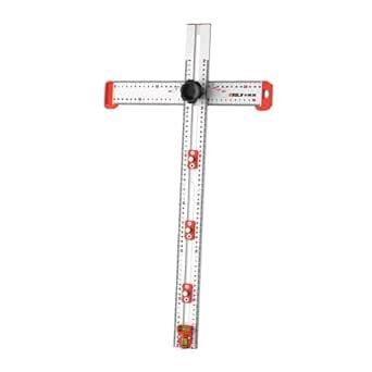 T Square Measuring Ruler Layout Tool Aluminum Drill Positioning Ruler ...