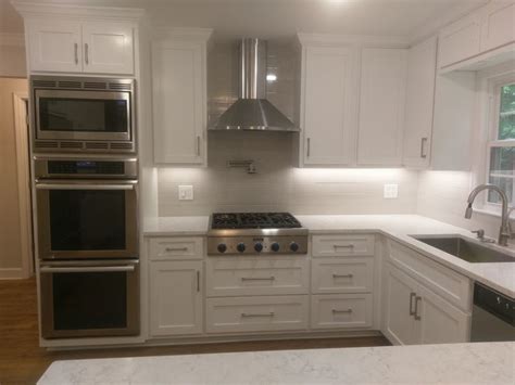 kitchen layout with wall oven