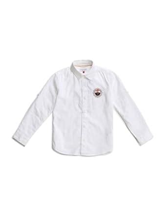 Buy U.S. Polo Assn. Kids Boy's Regular Fit Shirt (UKSHT1146_White at ...