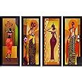 eCraftIndia 'Tribal Women' UV Art Painting (Synthetic Wood, 71 cm x 41 ...
