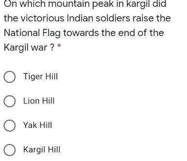 On which mountain peak in kargil did the victorious Indian soldiers ...