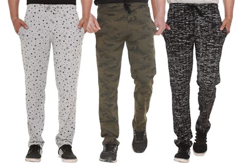 SHAUN Men's Regular Fit Trackpants (Pack of 3) (B07Q1BDTRX_Multicolored ...