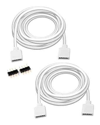XIAOSHI RGB LED Extension Cables 4 Pin Strip Jumper Cables Wire ...