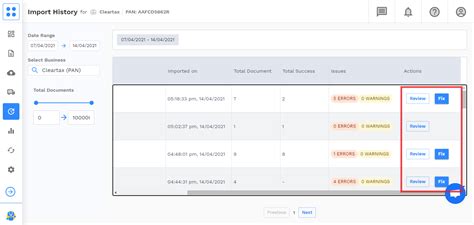 Import History | Product Help and Support