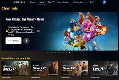 Image result for Prime Video Channels