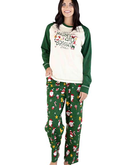 Christmas Gnome Women's Regular Fit Long Sleeve Pajama Set