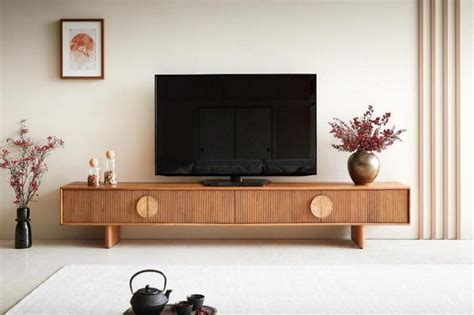 Pateri Solid Wood 4 Door Large Tv Cabinet #005 – Demiwall