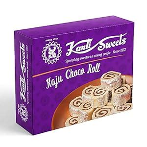 Kanti Sweets Kaju Choco Roll, Made With cashews, Ghee And Chocolate - 1 ...