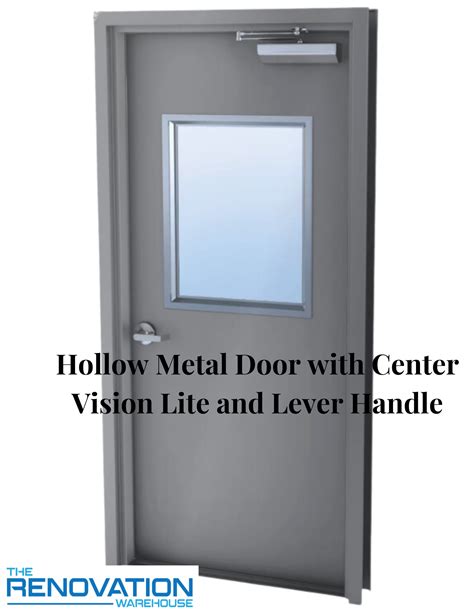 Impact Hollow Metal Entry Door with 1/2 Vision Lite