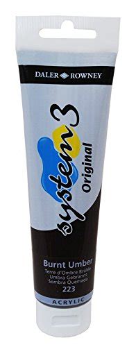 Daler-Rowney System 3 Original 150ML Brown/Grey/White/Black (Burnt ...