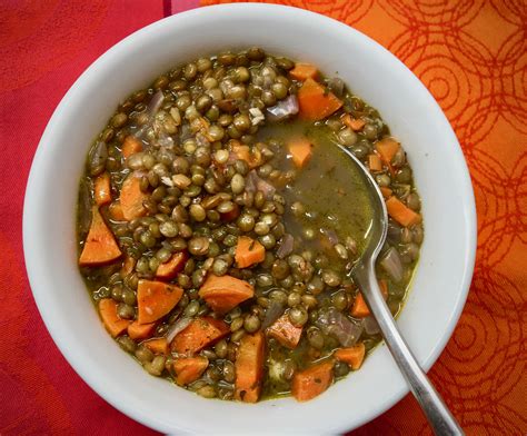 French Green Lentil Soup with Carrots and Thyme - Springhouse Turtle