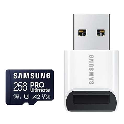 Samsung PRO Ultimate microSD Memory Card+Reader, 256GB microSD | Shop ...