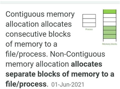 Explain memory allocation scheme contiguous and non-contiguous ...