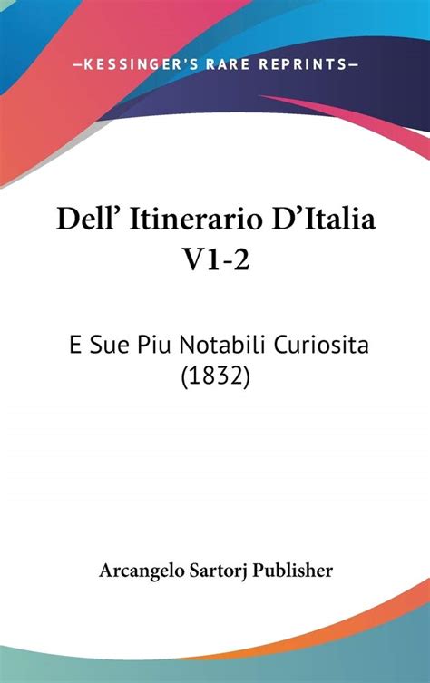 Amazon.in: Buy Dell' Itinerario D'Italia V1-2: E Sue Piu Notabili ...