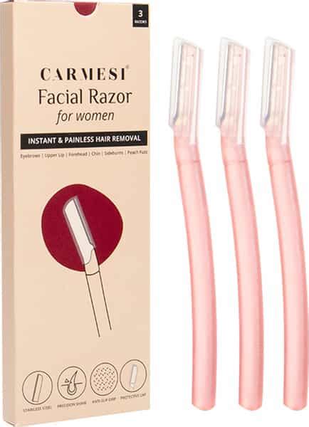 Buy CARMESI FACIAL RAZOR FOR WOMEN - FOR INSTANT & PAINLESS HAIR ...