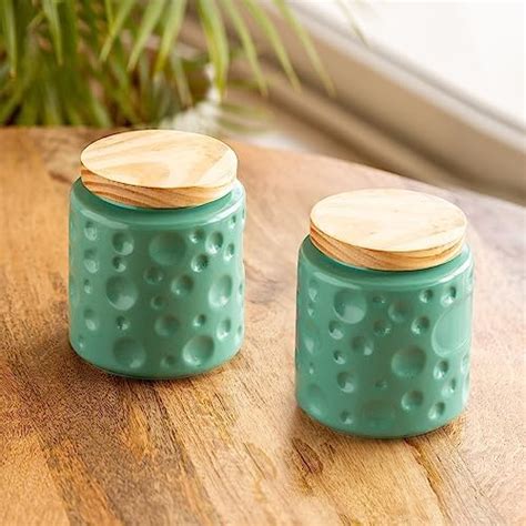 ExclusiveLane 'Mughal' Floral Handpainted Multi-Utility Storage Ceramic ...