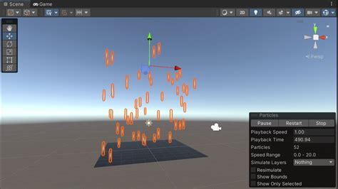 Unity Wind Stream Particle 的图像结果
