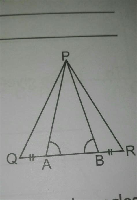 In triangle PQR, A and B are two points on QR such thatangle PAB ...