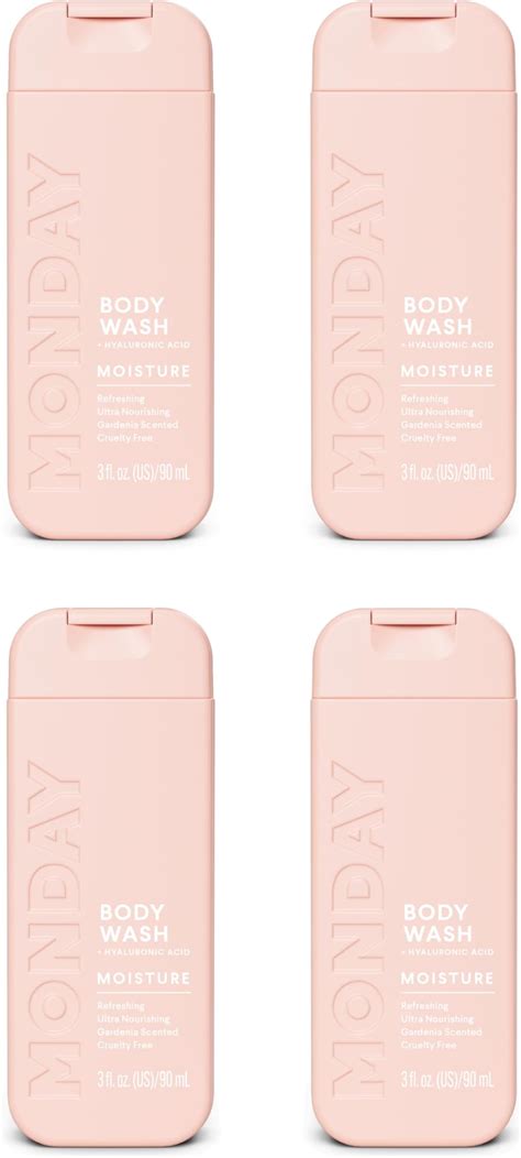 Amazon.com : MONDAY Body Wash Moisture Travel Pack -90ML (4 Pack ...