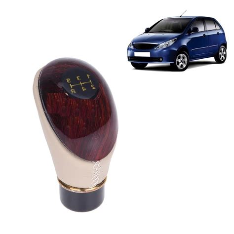 MotoshozX Car Wooden Beige | Brown Gear Knob Fancy Lever 5 Speed Manual ...