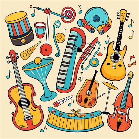 Musical Instrument Cartoon 的图像结果