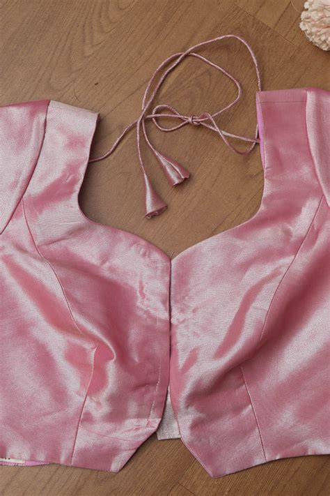 Beautiful Pink Banarasi Silk Blouse