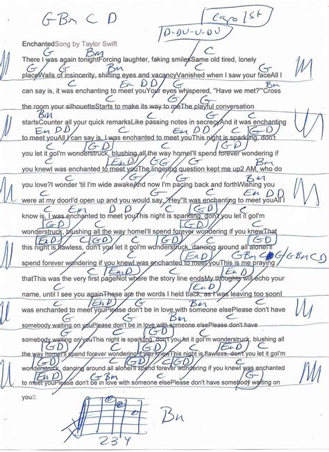 Enchanted Taylor Swift Guitar Chords