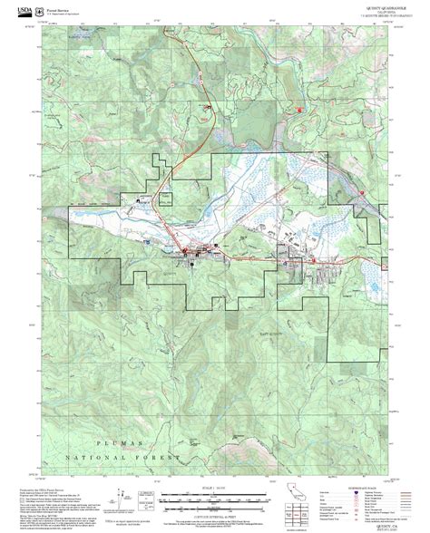 2025 Forest Service Topo Map of Quincy California – MyTopo Map Store