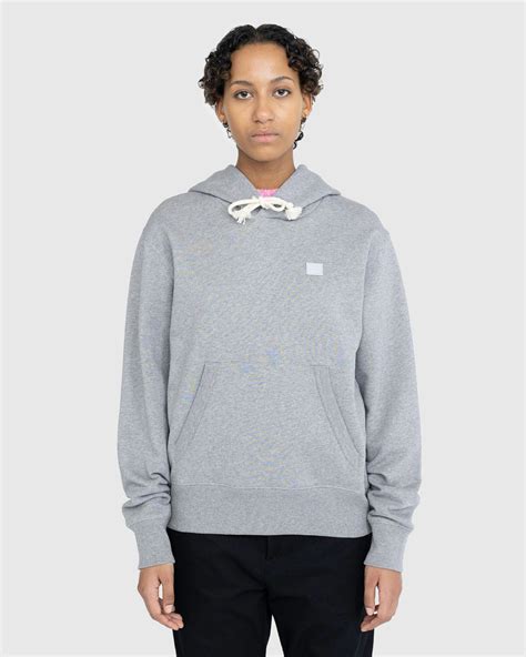 Acne Studios – Face Logo Hoodie Grey | Highsnobiety Shop