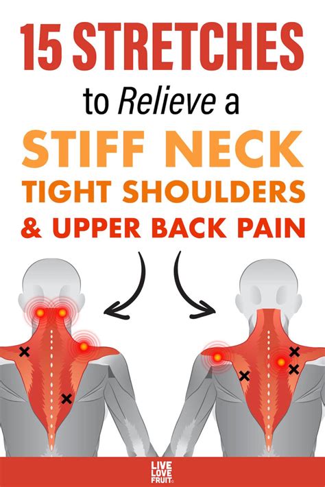 15 stretches to relieve a stiff neck tight shoulders and upper back pain – Artofit