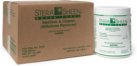 SteraSheen Stera Sheen Green Label 4 Count 4lb Jar | Sanitizer India | Ubuy