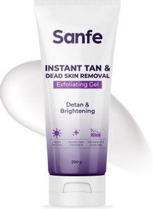 Sanfe Instant Tan & Dead Skin Removal Exfoliating Gel | Visibly Removes ...
