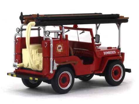 1946 Jeep CJ2A Fire service 1:43 diecast Scale Model Car | Scale Arts India