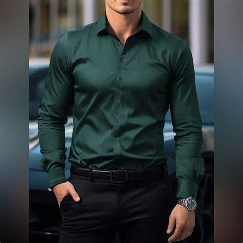 Dark Green Dress Shirt