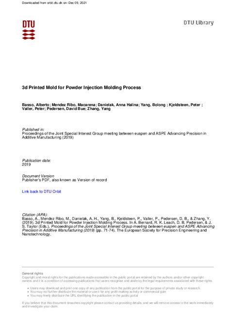 Powder Injection Molding Process 的图像结果