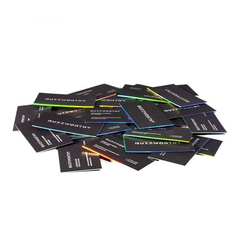 Holographic Foil Business Cards 的图像结果