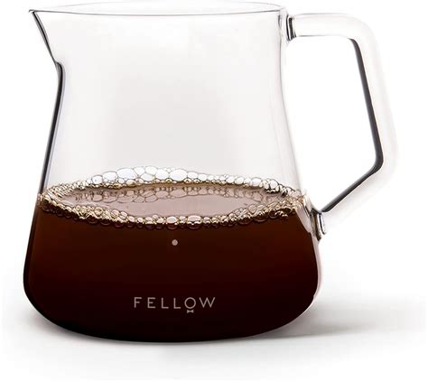 Fellow Mighty Small Glass Serving Carafe for Coffee, Clear 5mm ...