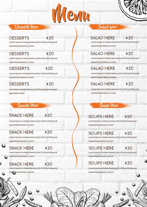 Cafe Menu Design 的图像结果