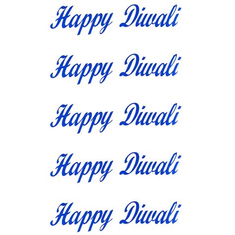 Comet Busters Blue Happy Diwali Gift Stickers for Envelopes, Gift Bags