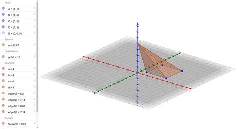 Image result for GeoGebra Pyramide