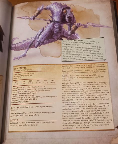 I was flipping through the 5e Monster Manual and realized Cocytus is ...