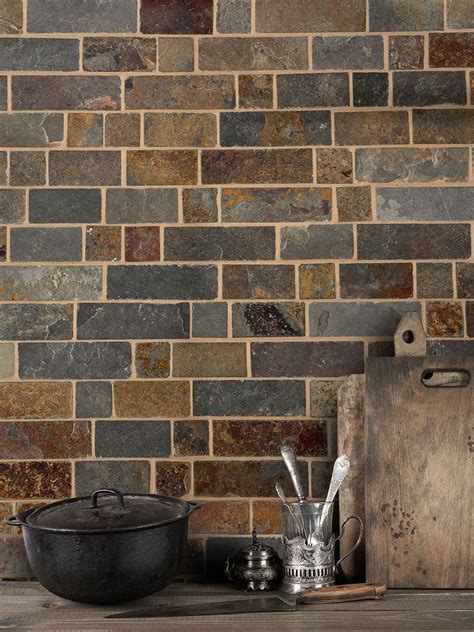 Image result for Rustic Tile Backsplash