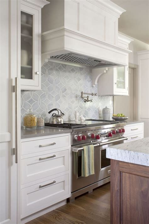 Striking Kitchen Design Ideas Tile Backsplash White Cabinet