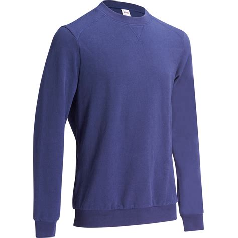 Crew Neck Gym & Pilates Sweatshirt - Navy Blue