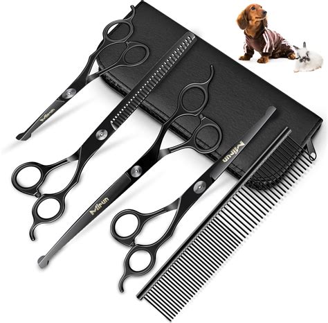 Amazon.com: Professional Dog Grooming Scissors Kit,Dog Scissors for ...