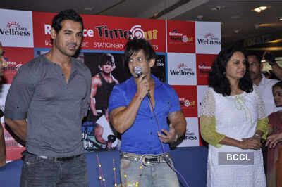 Yash Birla with John Abraham during his fitness DVD launch in Mumbai