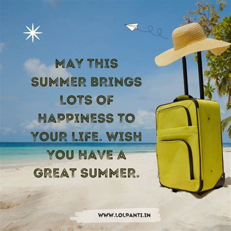 Summer Vacation Wishes / Captions / Messages
