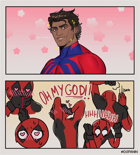 miguel o'hara, spider-man, and deadpool (marvel and 4 more) drawn by ...