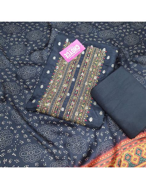 Set 48-07th Dec - Rich Black designer silk - With zari highlights ...